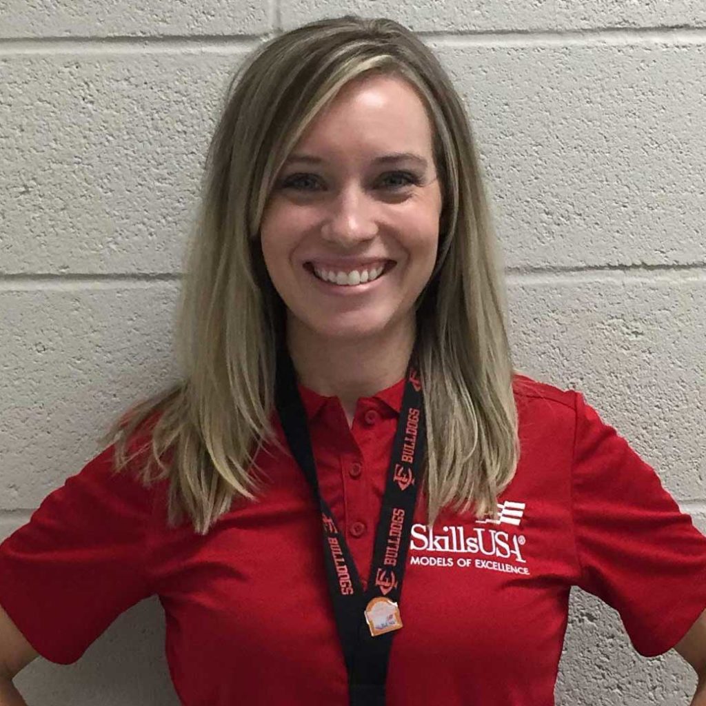 Forsyth Central High School advisor Ashley Mallalieu