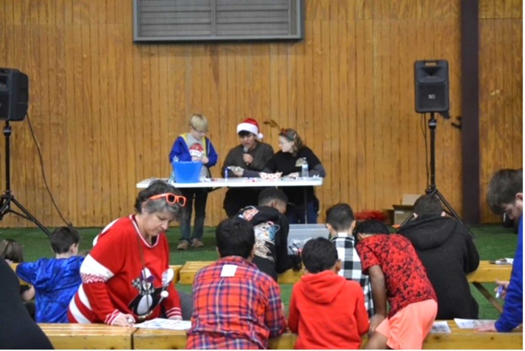 SkillsUSA Texas students share their holiday spirit by hosting a winter carnival to raise funds for local children in need.