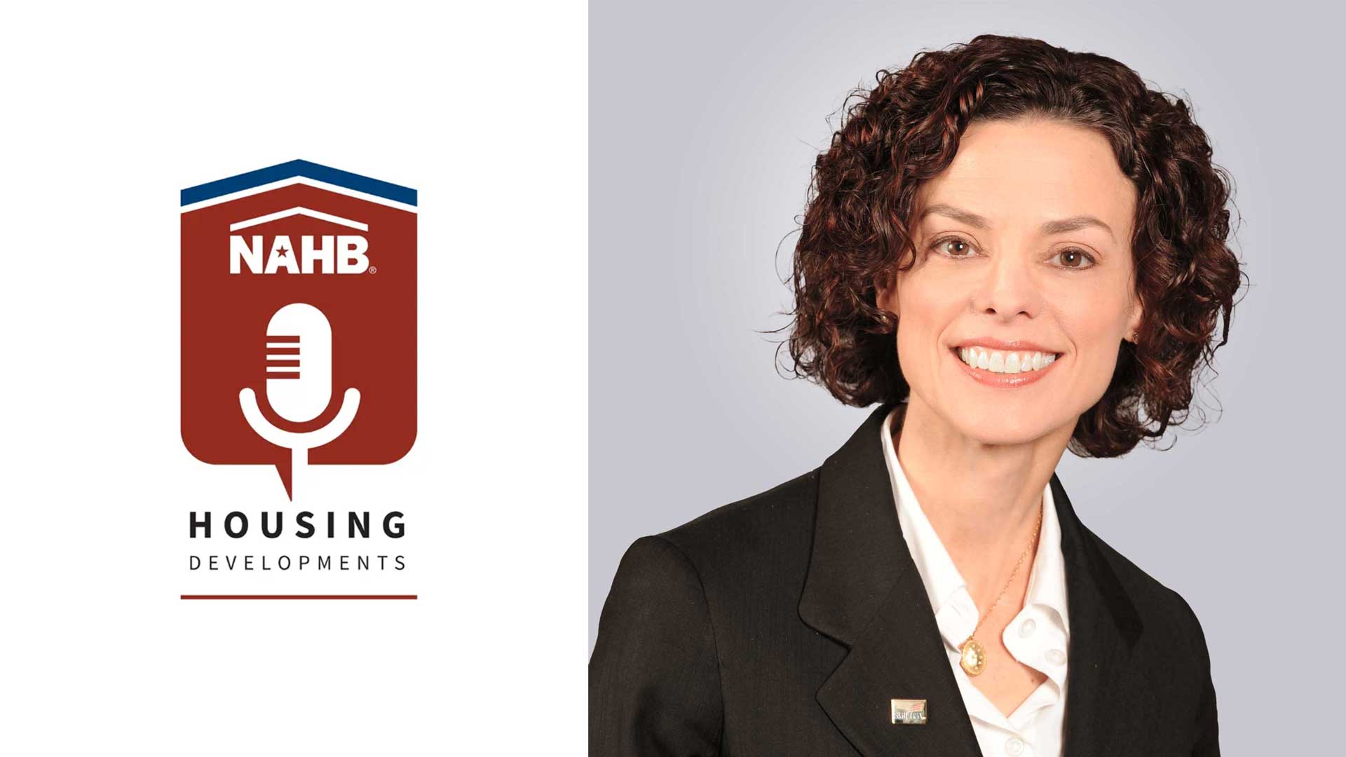 NAHB Housing Developments podcast logo and Chelle Travis